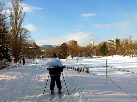 2012年1月9日歩くスキー菖蒲池東岸