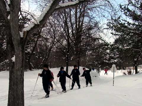 2012年1月28日歩くスキー芝生広場出口