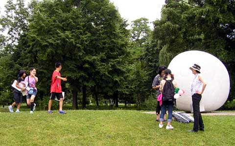 中島公園彫刻クイズラリー